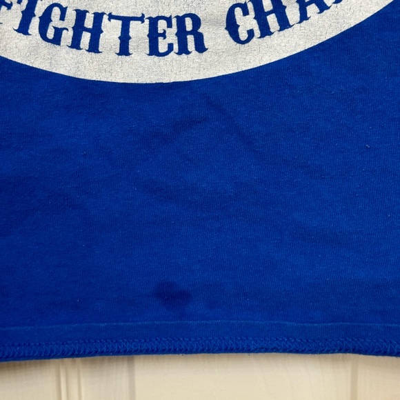 Retro WORN AGED Blue Sons of Australia Firefighter Chapter Women’s S - Picture 4 of 8